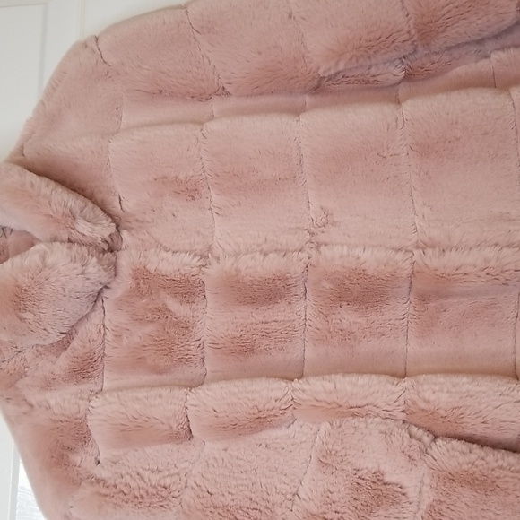 Donna Slayers Fabulous Furs Blush Pink Posh Jacket Size Small - Picture 4 of 11